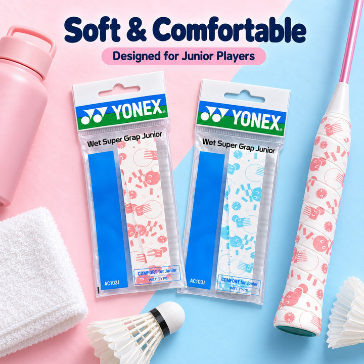 YONEX AC103JYX Badminton Grip – Durable, Comfortable, and Non-Slip (Designed for Youth Players)