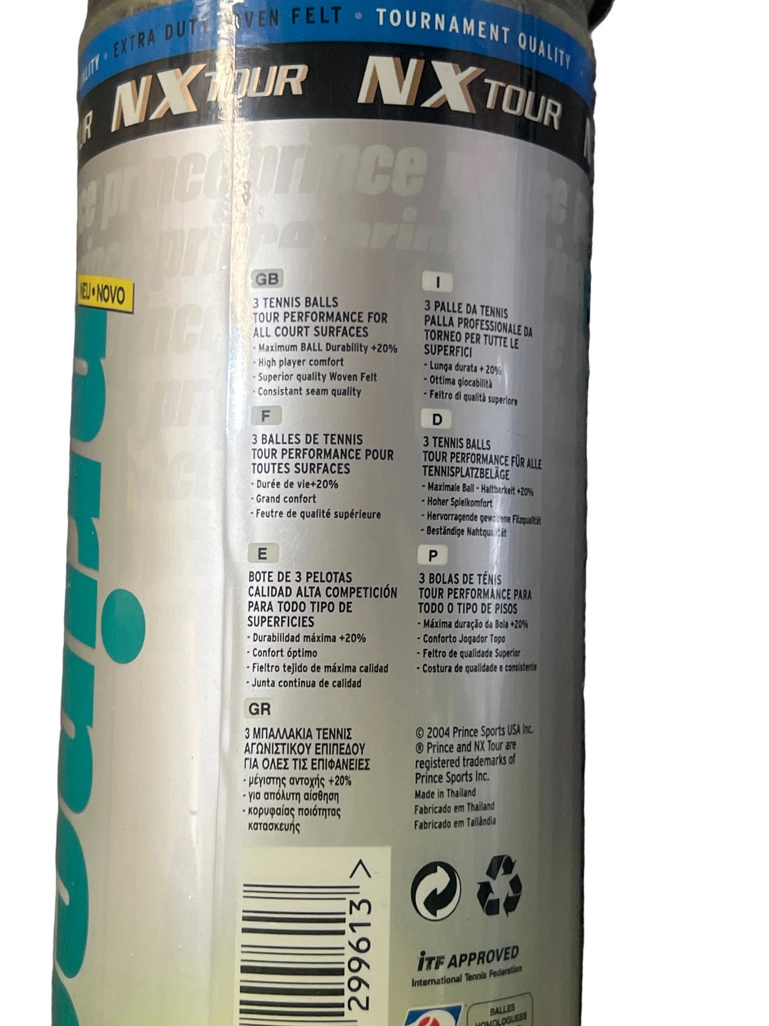 PRINCE NX TOUR Tennis Ball