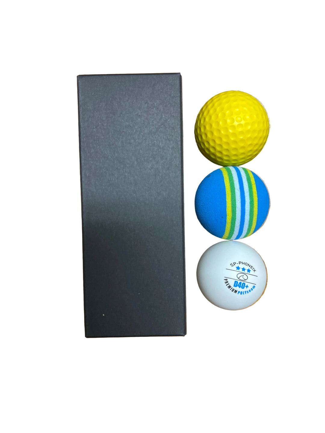 SPP Three different hardness levels of high-efficiency golf swing training balls, suitable for both indoor and outdoor use. 3PCS of various ball materials EVA ABC+ PU (random color matching at shipment)