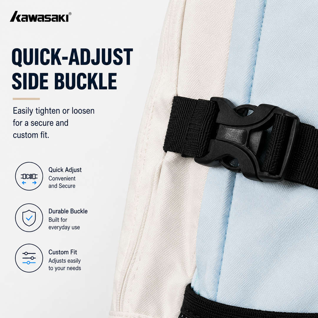 KAWASAKI Backpack Blue Large Capacity Sports Backpack for Badminton Travel K1G00-C8240