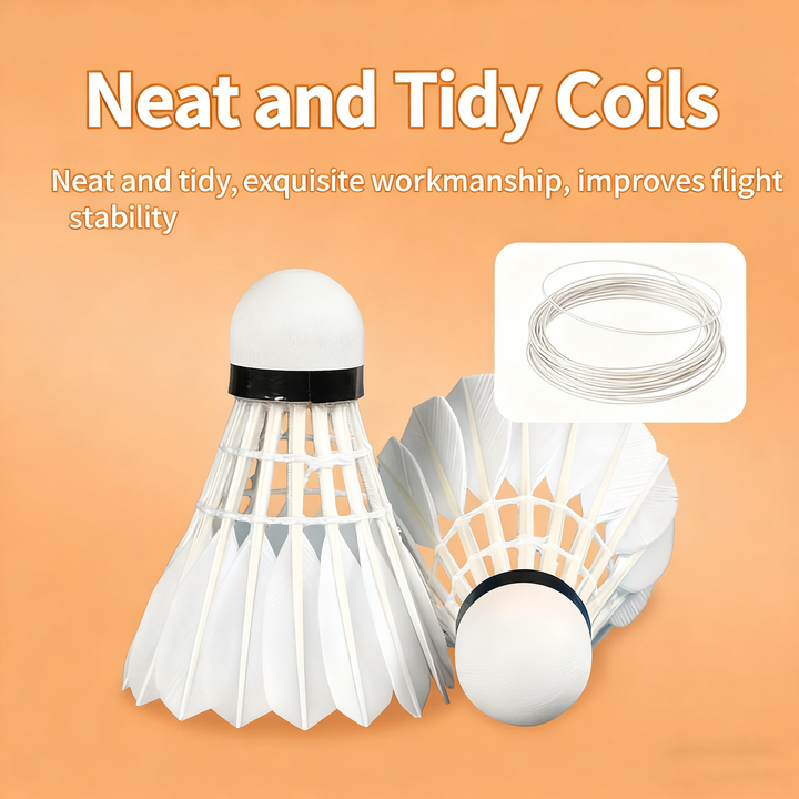 WONG 12 PCS QUEEN Badminton Goose Feather Badminton Shuttlecock