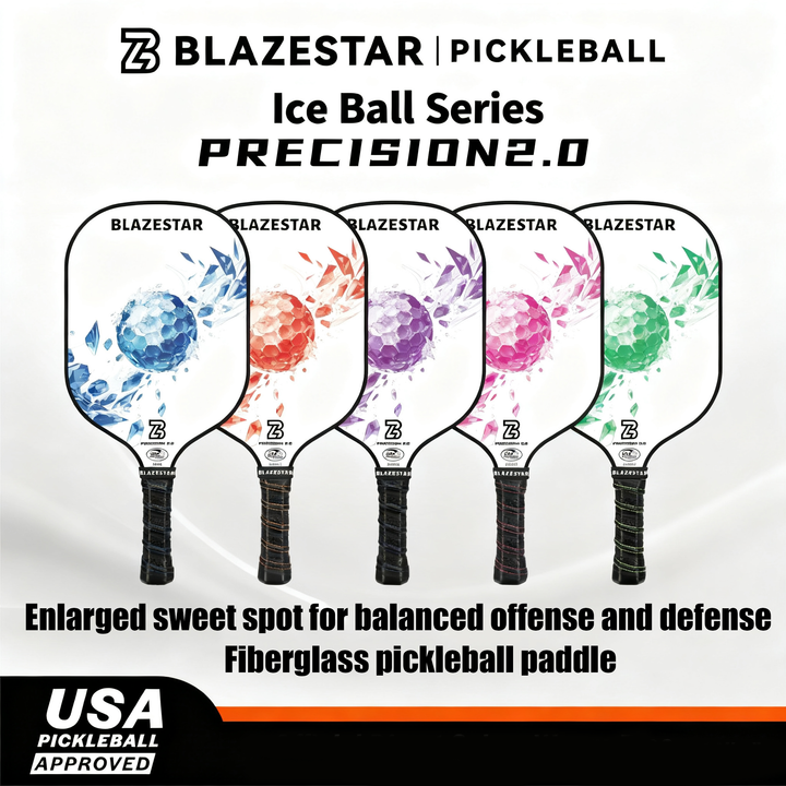 BLAZESTAR Professional Pickleball Paddle - Ice Hockey Series - Fiberglass Paddle