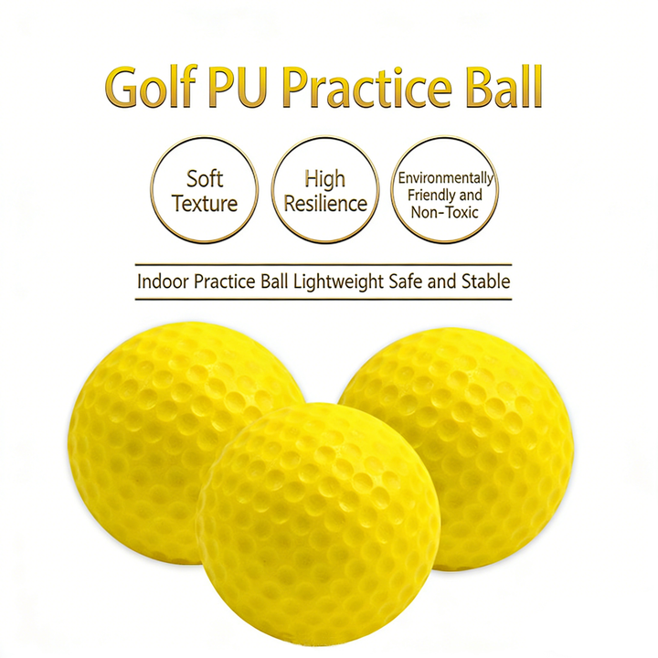 SPP Limited Flight Foam Golf Practice Balls 42mm - Realistic Feel Durable for Backyard Indoor Outdoor Practice