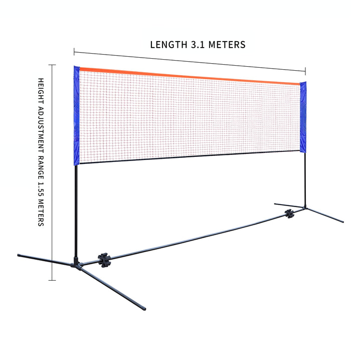 SPPHONEIX Portable Volleyball Badminton Tennis Net With Frame