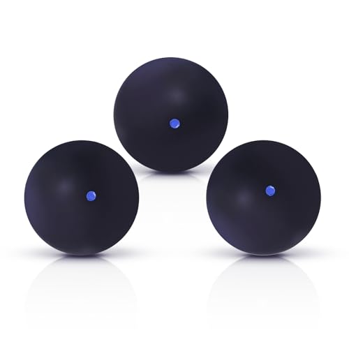 SPP 3 PCS Professional Squash Ball for Red Dot Blue Bot Yellow Dot Double Yellow Dot Speed Beginner or Training