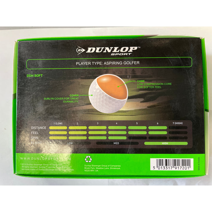 DUNLOP DDH Soft Golf Ball （3 PCS PER BOX）