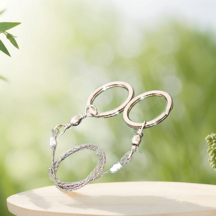 Portable Loop Survival Wire Saw - 4-Strand Steel Chain Saw for Outdoor Emergency (OPP Packaged)