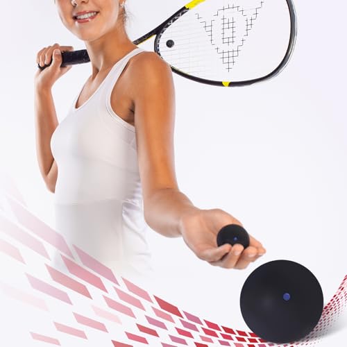 SPP 3 PCS Professional Squash Ball for Red Dot Blue Bot Yellow Dot Double Yellow Dot Speed Beginner or Training