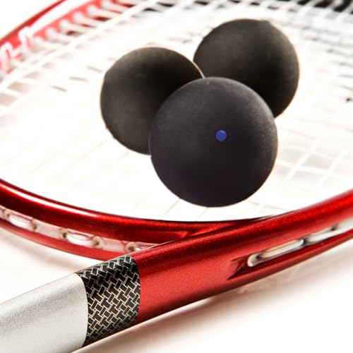 SPP 3 PCS Professional Squash Ball for Red Dot Blue Bot Yellow Dot Double Yellow Dot Speed Beginner or Training