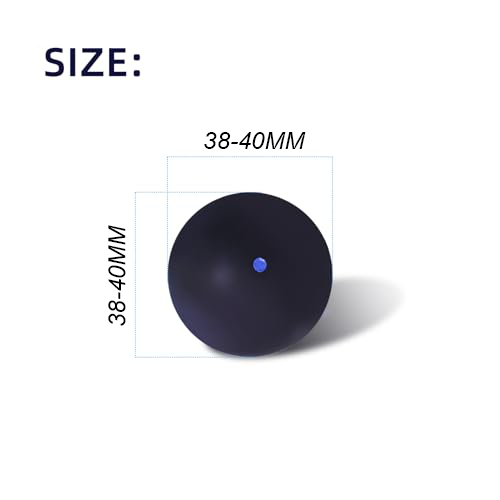 SPP 3 PCS Professional Squash Ball for Red Dot Blue Bot Yellow Dot Double Yellow Dot Speed Beginner or Training