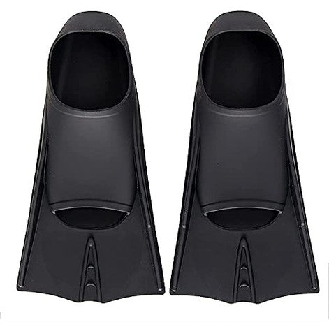 SPP Premium Short Black Swimming Flippers, Snorkeling Diving Training Fins for Adult Children F635