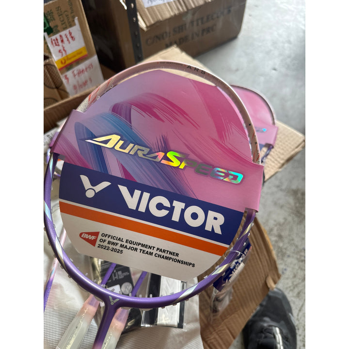 Victor AuraSpeed 90F Badminton Racket Pink 5UG6