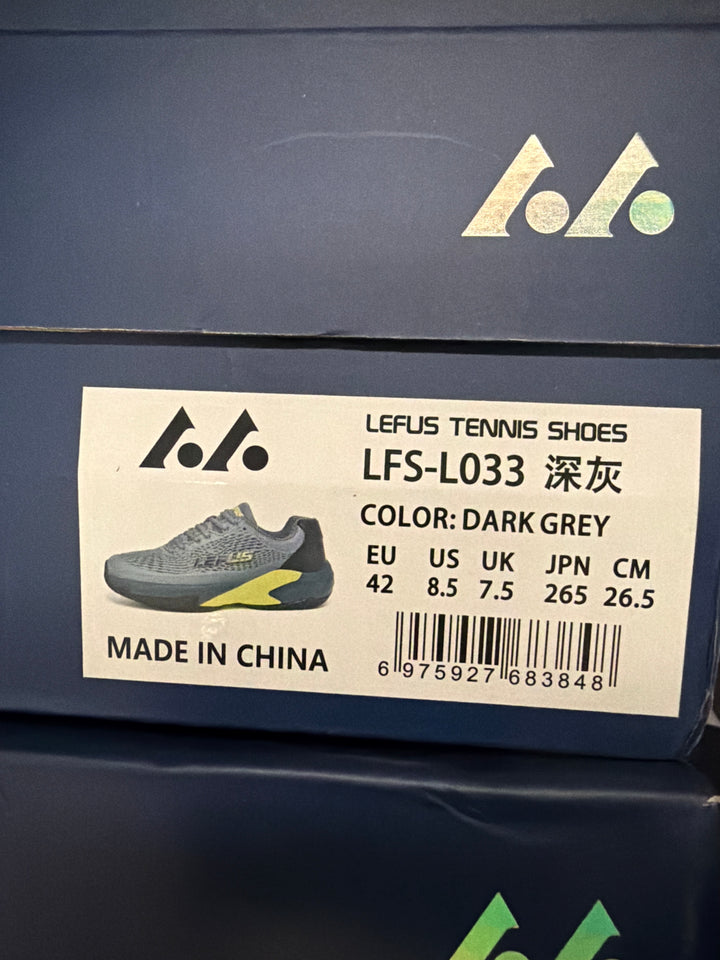 LEFUS Professional Non-Slip Tennis Shoes, Breathable KPU Mesh Sneakers with MD Rubber TPU Sole for Outdoor Sports L033