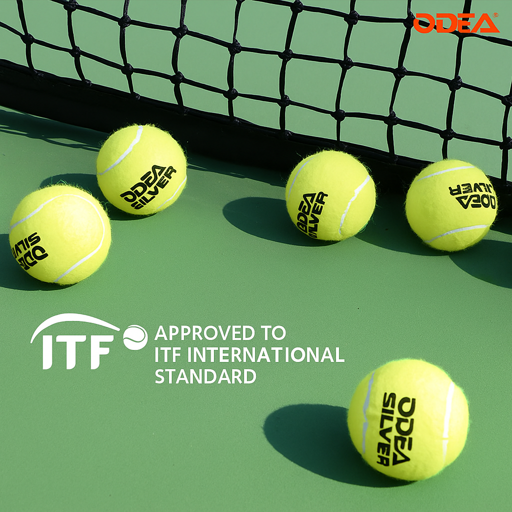 ODEA Silver Training Tennis Balls 60PCS (Rebound 135-147CM ITF)