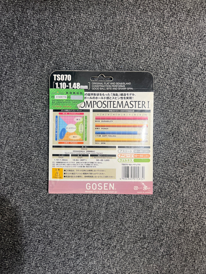 Gosen Tennis String Compositemaster I,Powermaster II,Polymaster I