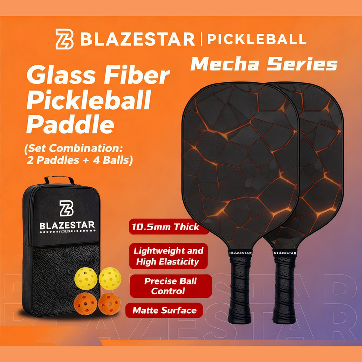 BLAZESTAR Fiberglass Pickleball Paddle Set for Beginners and Training