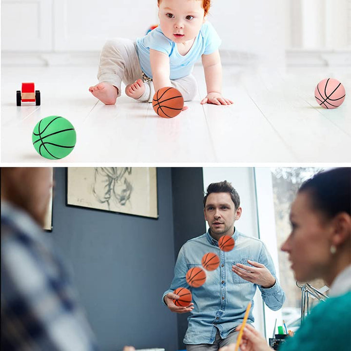 SPP 10PCS Random Color Diameter 9CM High Bounce Wrist Balls Kids Toy Balls for Sports Reaction Training