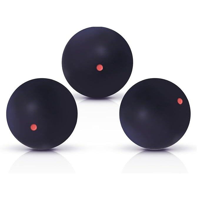 SPP 3 PCS Professional Squash Ball for Red Dot Blue Bot Yellow Dot Double Yellow Dot Speed Beginner or Training