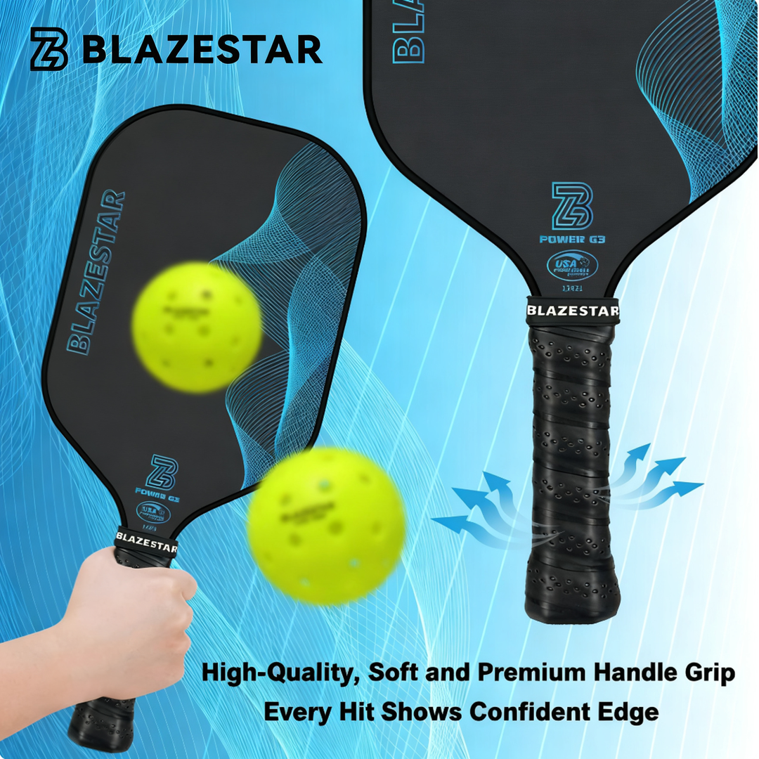 BLAZESTAR T300 Carbon Fiber Pickleball Paddle – Professional Tournament & Training Paddle