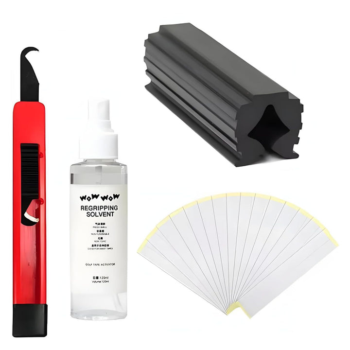 WOWWOW Golf Repair Set Regrip Kit ReGrip Clamp,tool ,Grip Tape 120ml ,Grip Solvent
