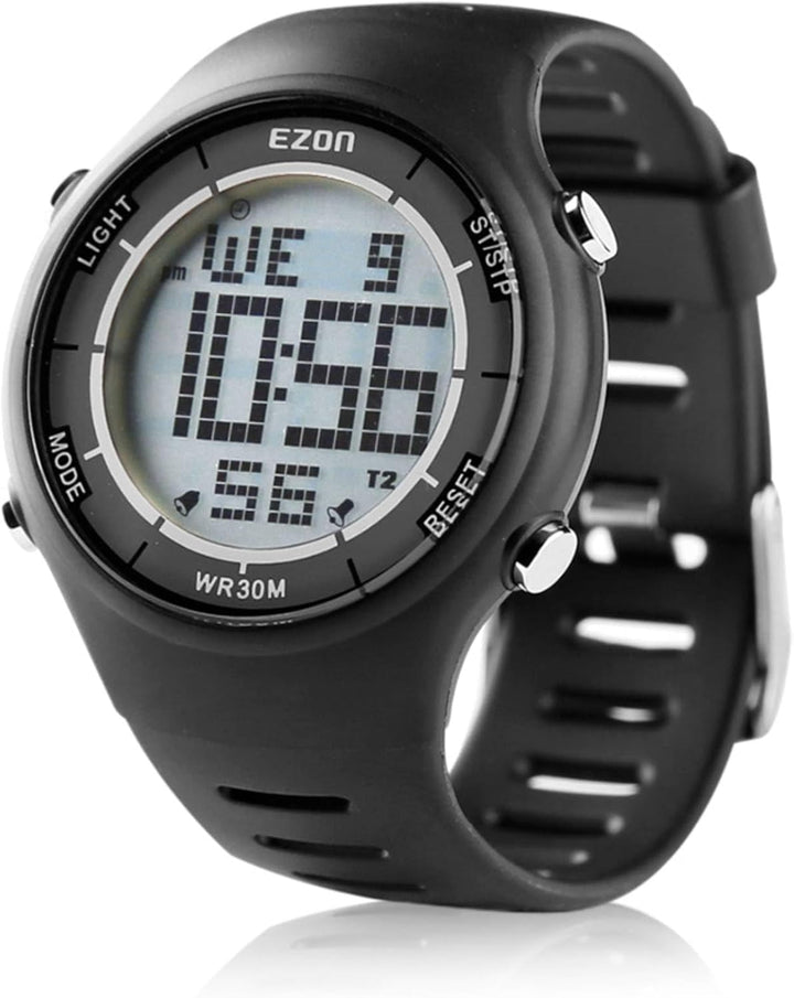 EZON 5ATM Waterproof Digital Sports Watch – Pedometer,  Tracker, Stopwatch, Fitness Watch L008