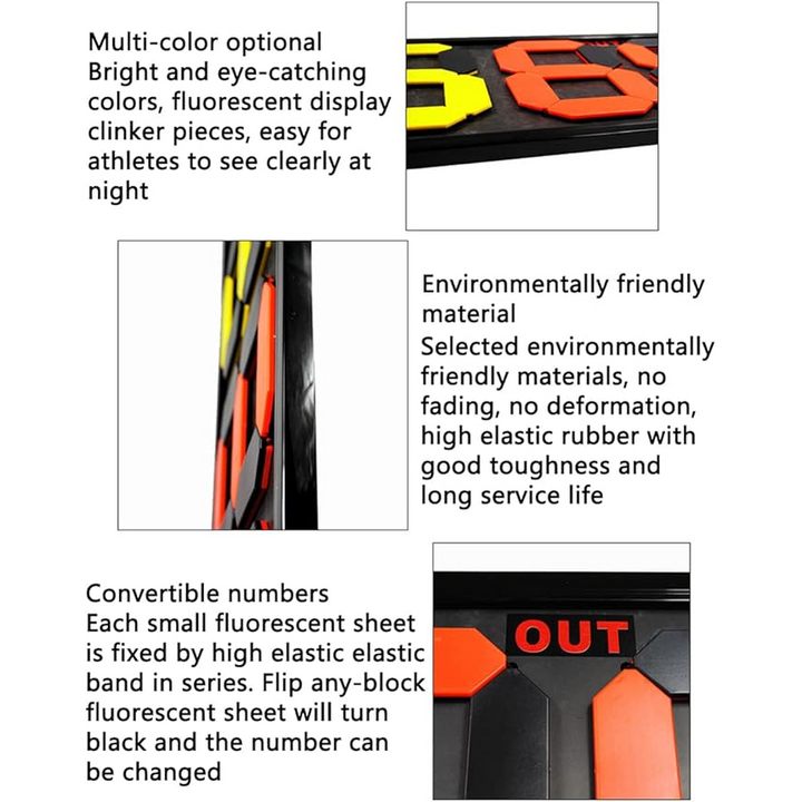 4 Digit Football Replacement Card For Football Game Instructions 84cmx38.5cm