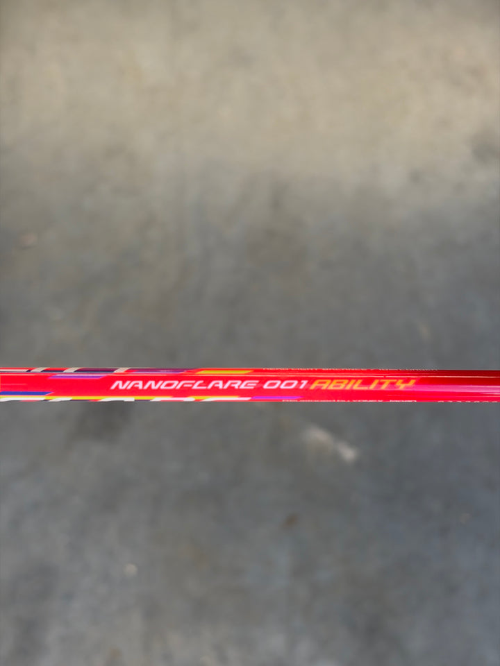 YONEX Nanoflare 001 Ability Badminton Racket Flash Red  5U*5 Strung