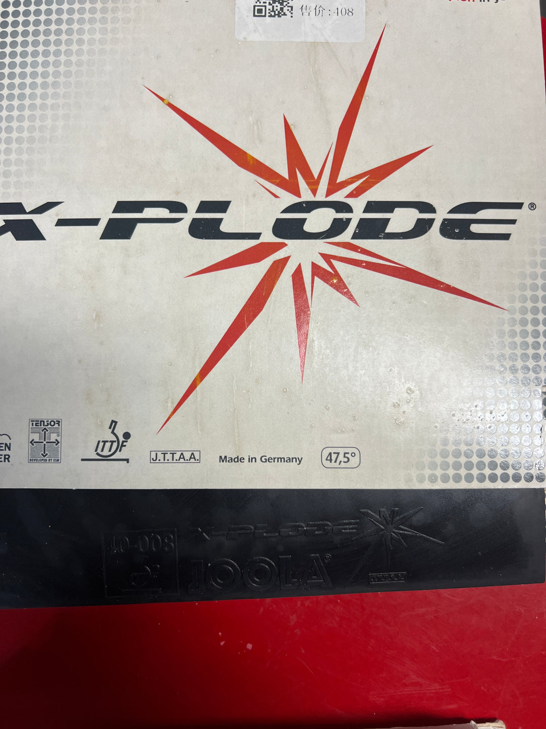 Joola X-Plode table tennis rubber Tensor