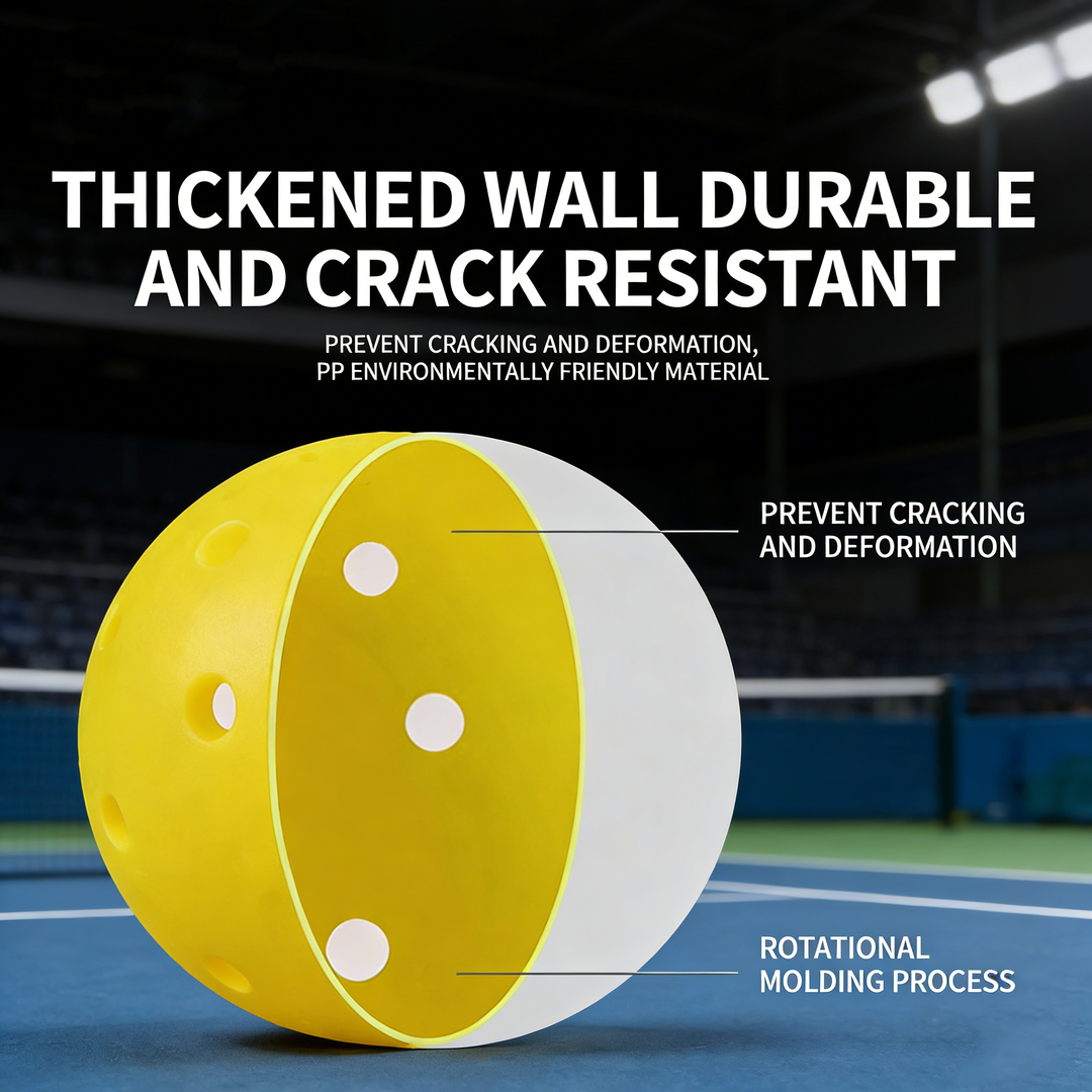 SPP 40-Hole Rotomolded One-Piece Pickleball - Tournament-Grade with Smooth Surface & Uniform Structure