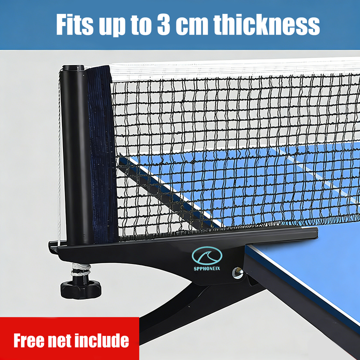 SPPHONEIX  Elite Clip Table Tennis Net and Post Set
