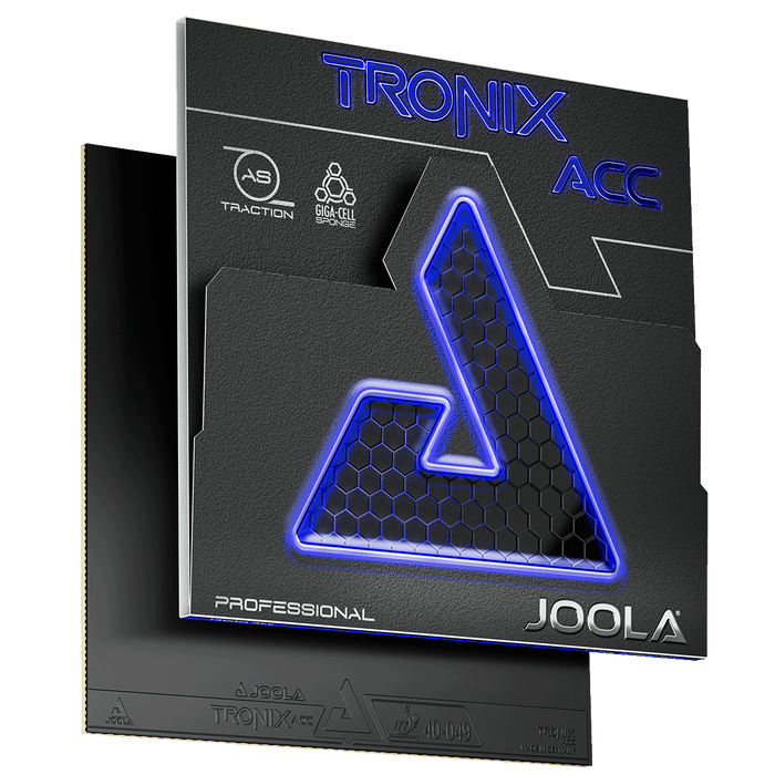 JOOLA TRONIX ACC/CMD Table Tennis Rubber - Black product image - JOOLA table tennis rubber