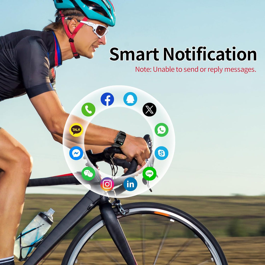 EZON 1.83" Smart Watch | Bluetooth Calling, Heart Rate | 120+ Sports Modes,S7