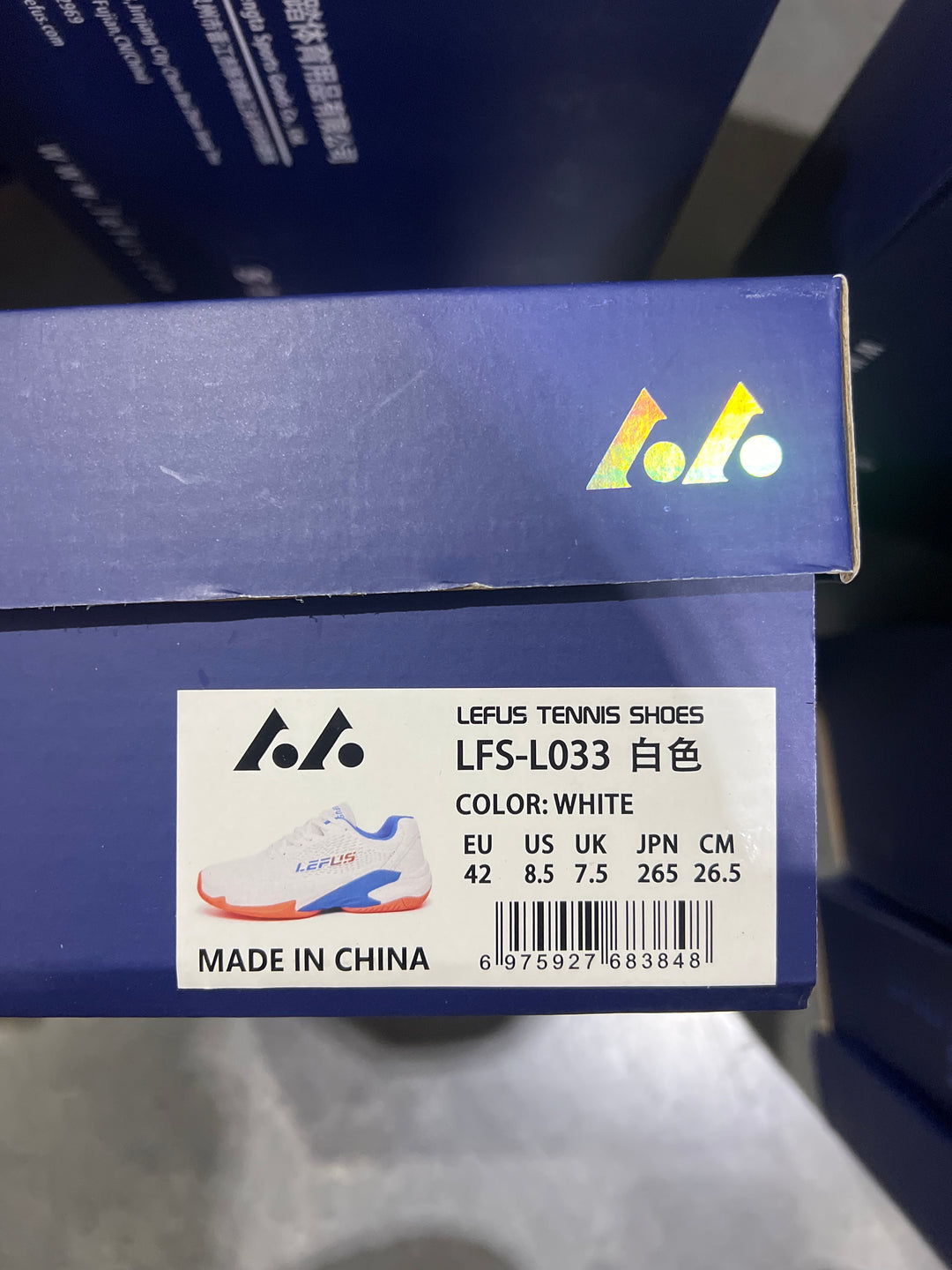 LEFUS Professional Non-Slip Tennis Shoes, Breathable KPU Mesh Sneakers with MD Rubber TPU Sole for Outdoor Sports L033