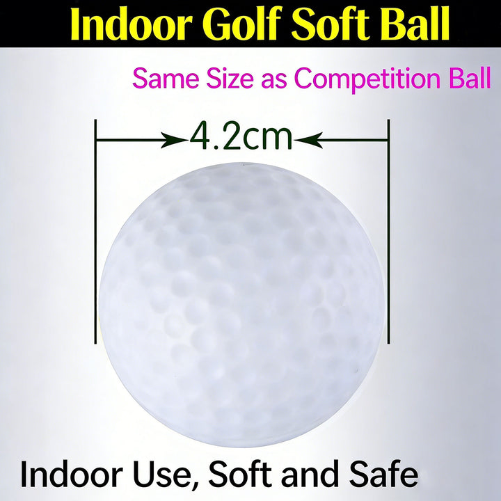 SPP Limited Flight Foam Golf Practice Balls 42mm - Realistic Feel Durable for Backyard Indoor Outdoor Practice