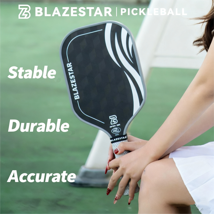 BLAZESTAR Professional Pickleball Paddle Peak Series 16mm 18K Carbon Fiber T700