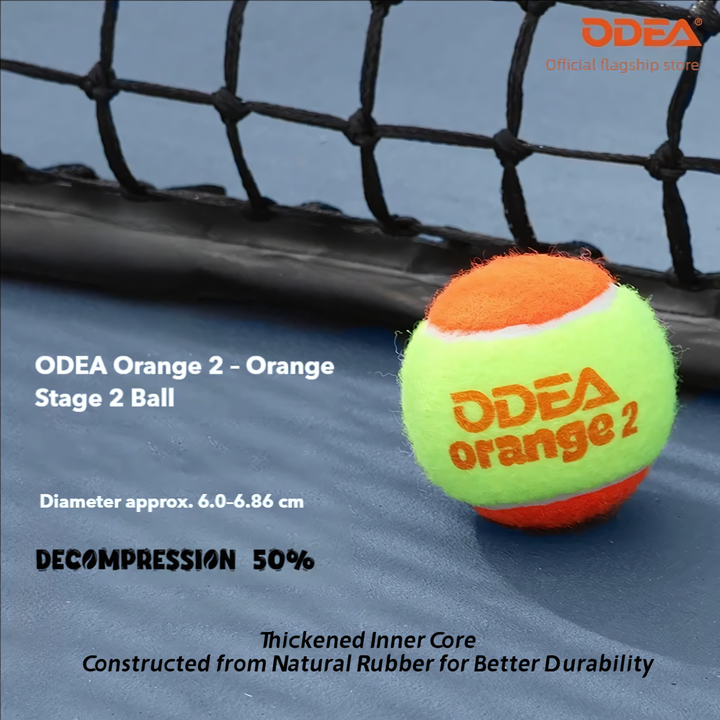 ODEA Stage 2 ORANGE 1 PCS Children Kid Beginners Tennis Balls