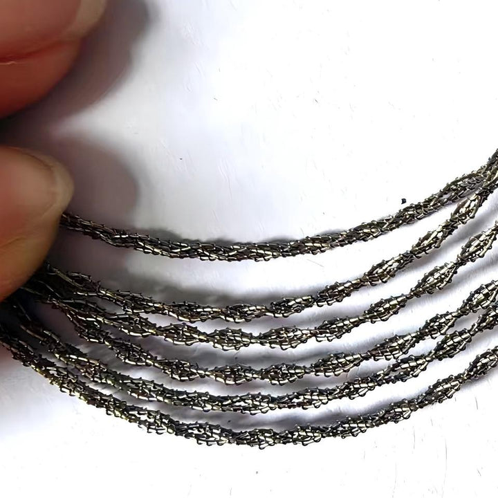 Portable Loop Survival Wire Saw - 4-Strand Steel Chain Saw for Outdoor Emergency (OPP Packaged)