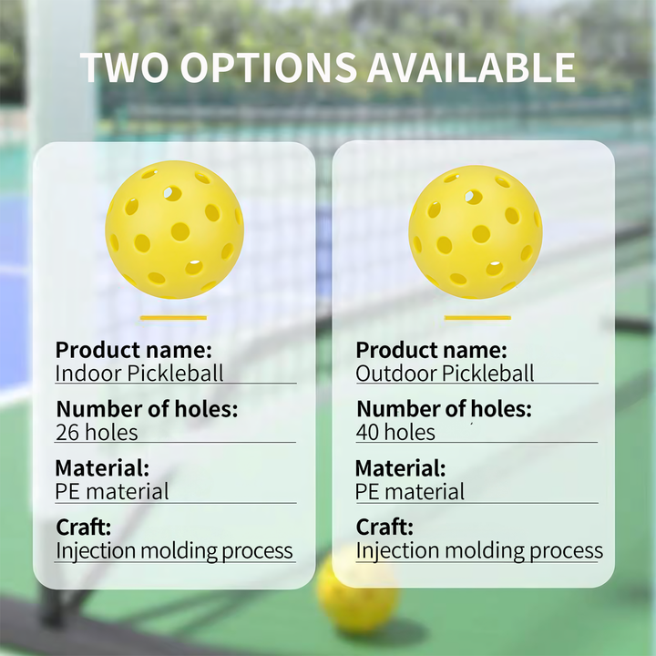 SPPHONEIX Pickleball Balls 26/40-hole Indoor or outdoor Balls(1 pcs)