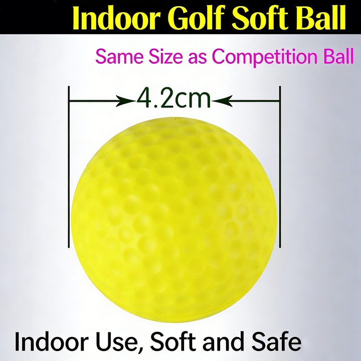 SPP Limited Flight Foam Golf Practice Balls 42mm - Realistic Feel Durable for Backyard Indoor Outdoor Practice
