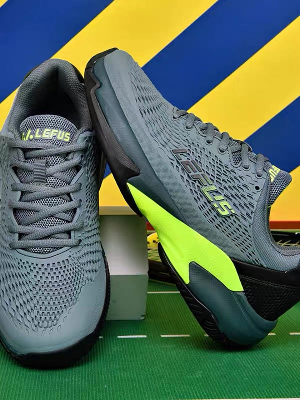 LEFUS Professional Non-Slip Tennis Shoes, Breathable KPU Mesh Sneakers with MD Rubber TPU Sole for Outdoor Sports L033