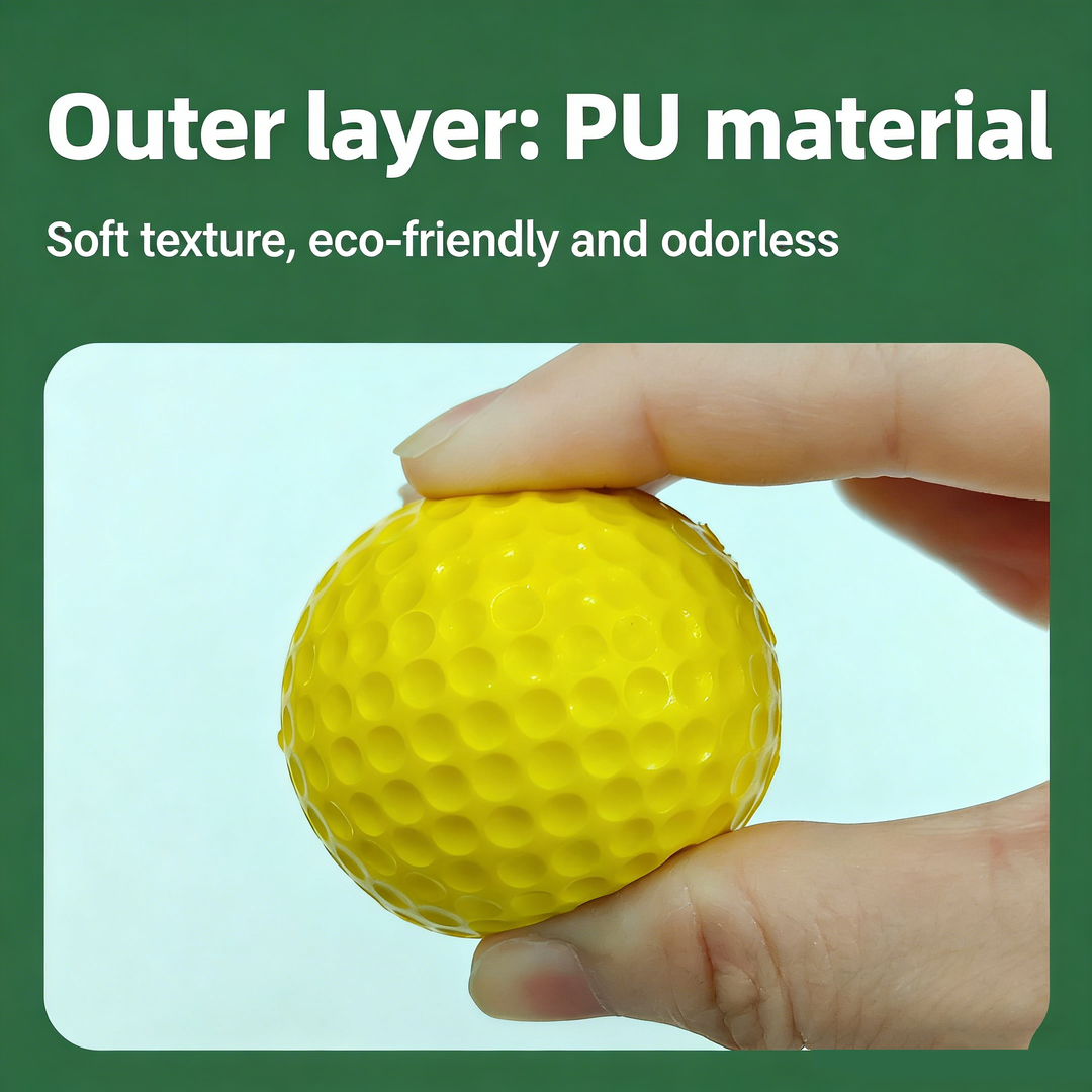 SPP Limited Flight Foam Golf Practice Balls 42mm - Realistic Feel Durable for Backyard Indoor Outdoor Practice