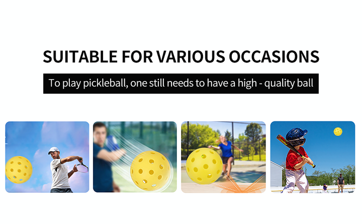 SPPHONEIX Pickleball Balls 26/40-hole Indoor or outdoor Balls(1 pcs)