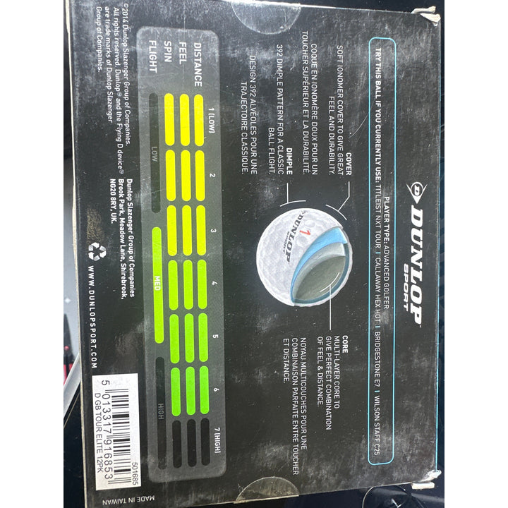 Dunlop TOUR Elite Golf Balls 3 Layers （3 PCS PER BOX）