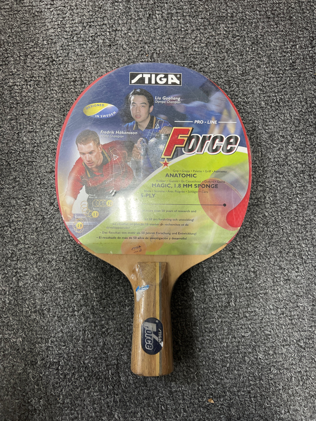 CLEARANCE SALE STIGA 1 STAR Table Tennis Bat 5 Layers Wooden （TRONIC/FORCE/TROPHY)