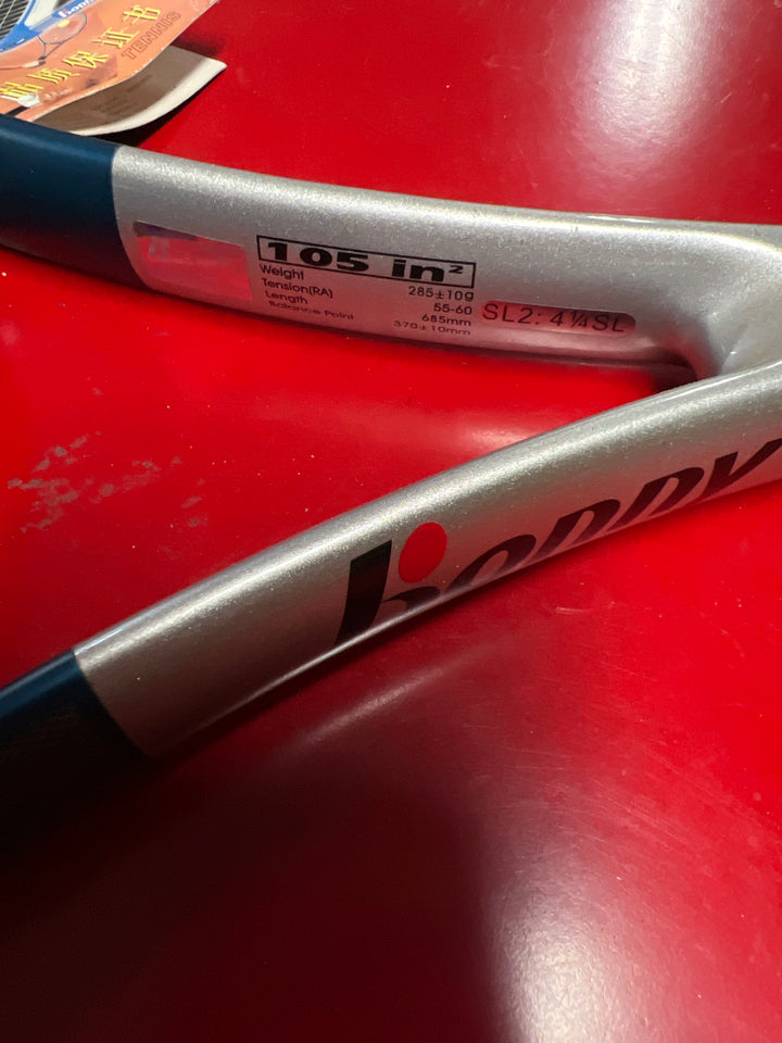 Bonny Chromium 11 Tennis Racquet 105 in² 285g Stagger string Titanium Grip Size 2 (Same Photo Conditon )