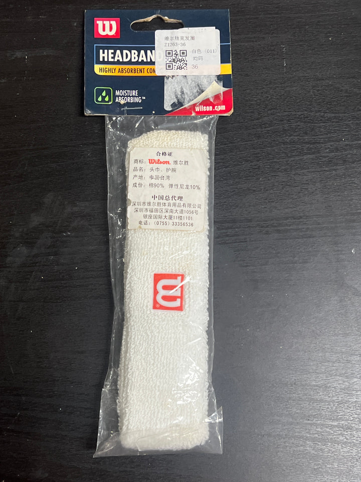 Wilson WRZ1260 WRZ1265 Tennis Squash Absorbent  Wristband Sweatband
