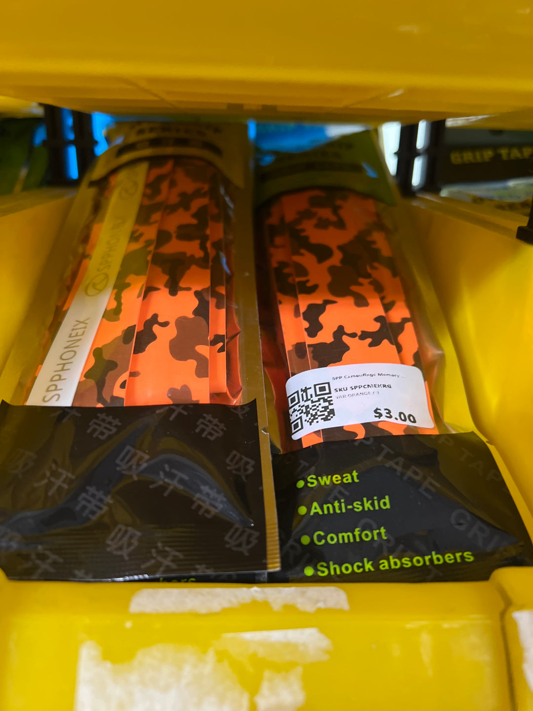 SPP Camouflage Memory Keel Racket Grip Anti Slip Super Absorbent Tennis, Badminton, Pickleball Overgrip Grip