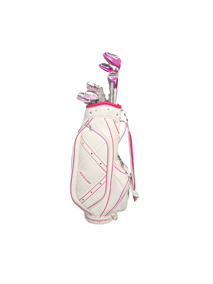 CLEARANCE SALE （The Club Cover Is Aging And Peeling）DUNLOP WOMEN'S GOLF SET TOUR PINK 514340D（3 wood, 7 iron and one push）