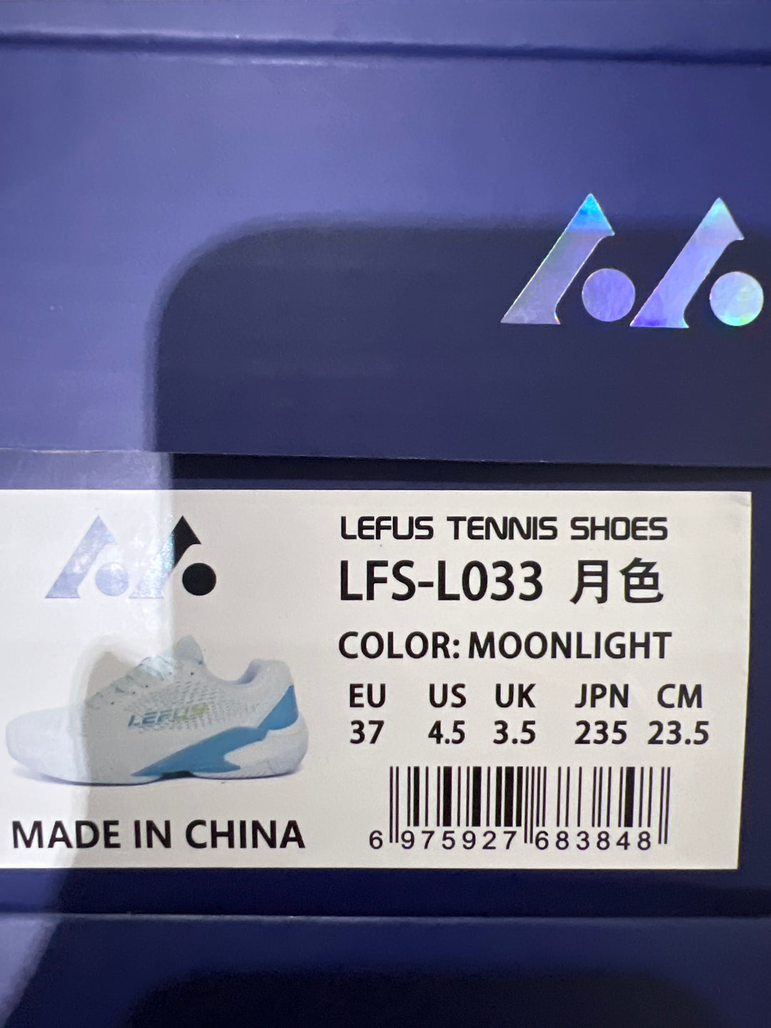 LEFUS Professional Non-Slip Tennis Shoes, Breathable KPU Mesh Sneakers with MD Rubber TPU Sole for Outdoor Sports L033