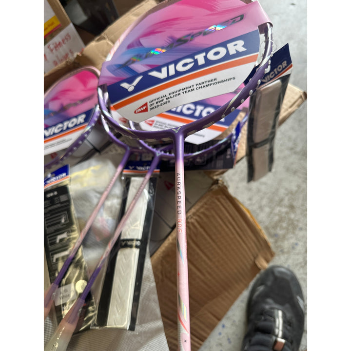 Victor AuraSpeed 90F Badminton Racket Pink 5UG6